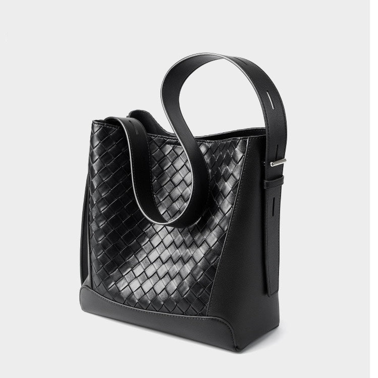 Exquisite Handwoven Cowhide Crossbody and Shoulder Bag