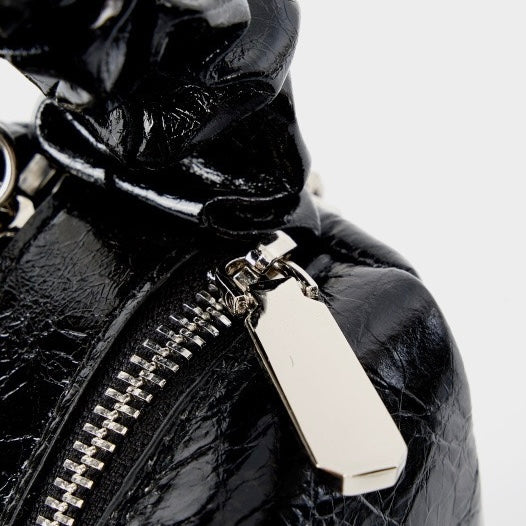 Beaded Leather Bento Box Crossbody Bag