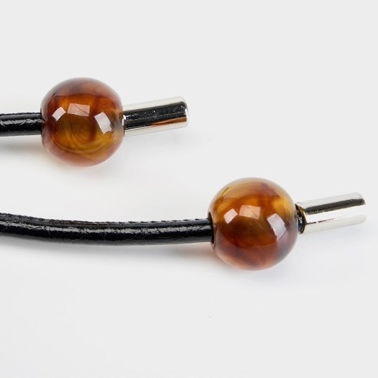 Beaded Leather Bento Box Crossbody Bag