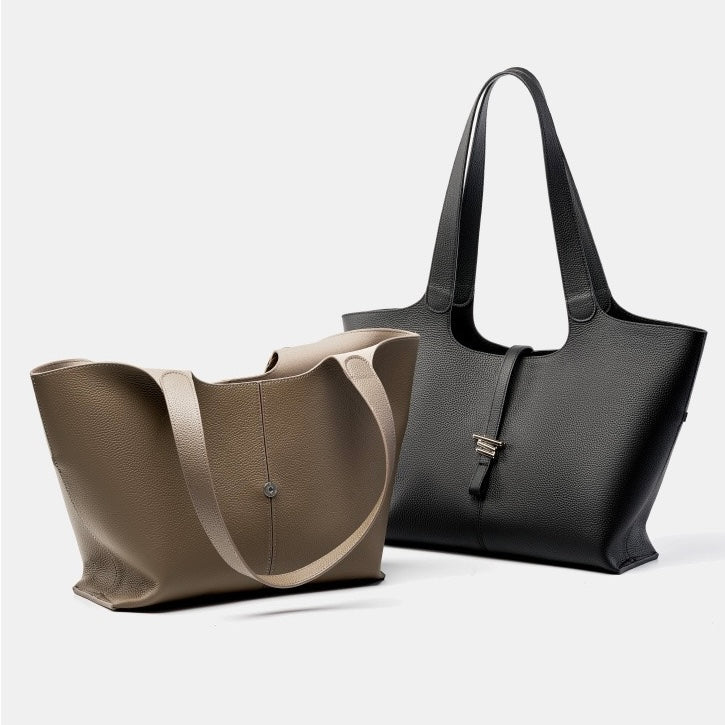 2025 Luxe Genuine Leather Commuter Tote Bag