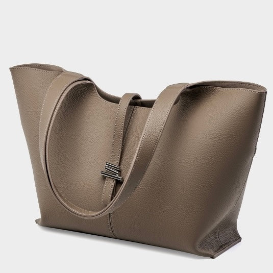 2025 Luxe Genuine Leather Commuter Tote Bag