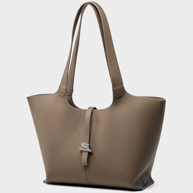 2025 Luxe Genuine Leather Commuter Tote Bag