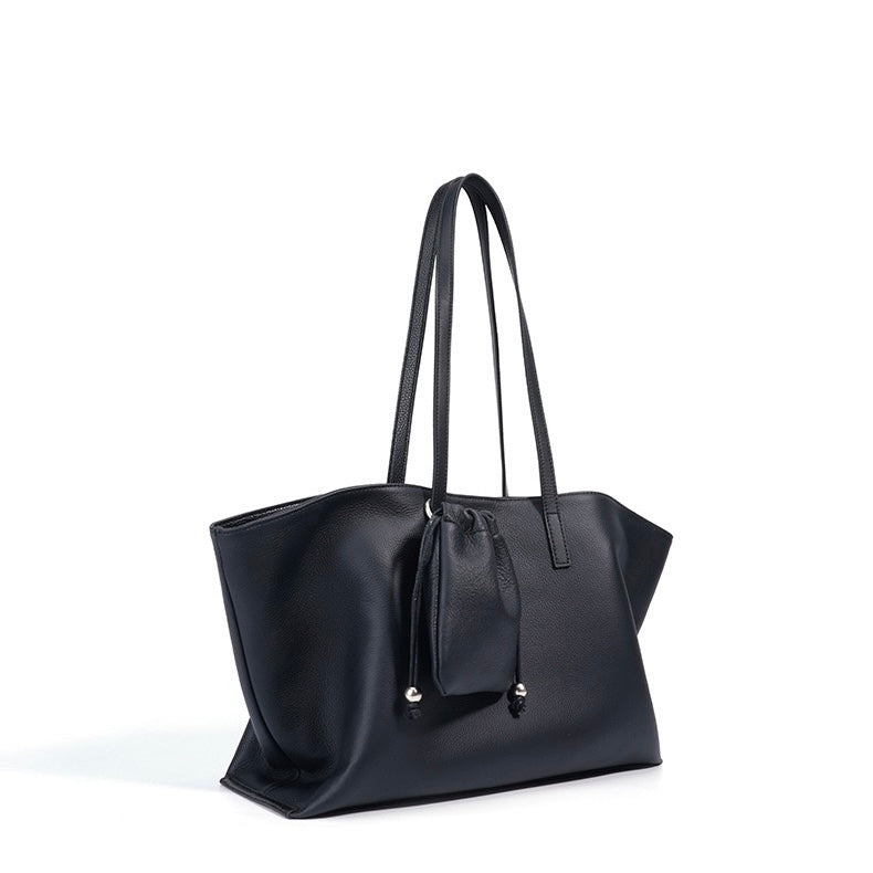 Elegant Women's Genuine Leather Parent-Child Tote Bag