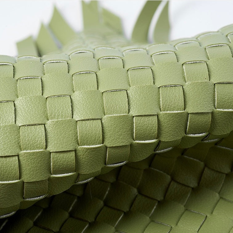 Luxury Handwoven Cowhide Crescent Moon Crossbody Bag