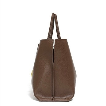 Genuine Cowhide Niche Commuter Crossbody Tote for the Elegant Woman