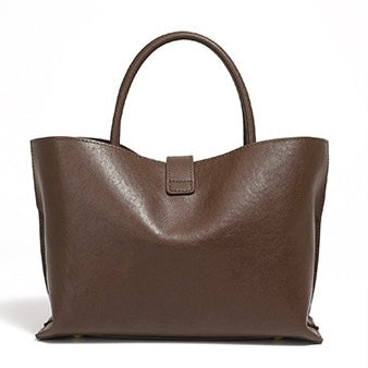 Genuine Cowhide Niche Commuter Crossbody Tote for the Elegant Woman