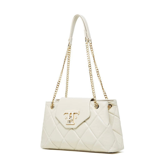 Chic Genuine Leather Chain Shoulder Crossbody Bag for Effortless Elegance
