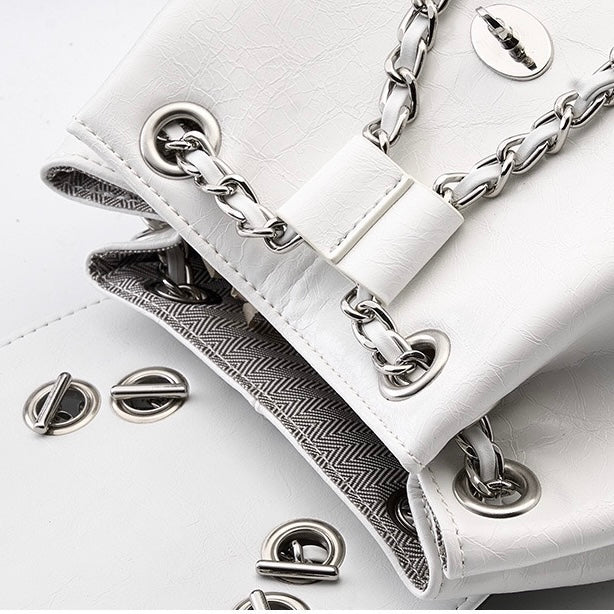 Chic Inspired Genuine Cowhide Luxurious Backpack for Women