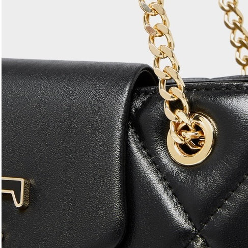 Chic Genuine Leather Chain Shoulder Crossbody Bag for Effortless Elegance