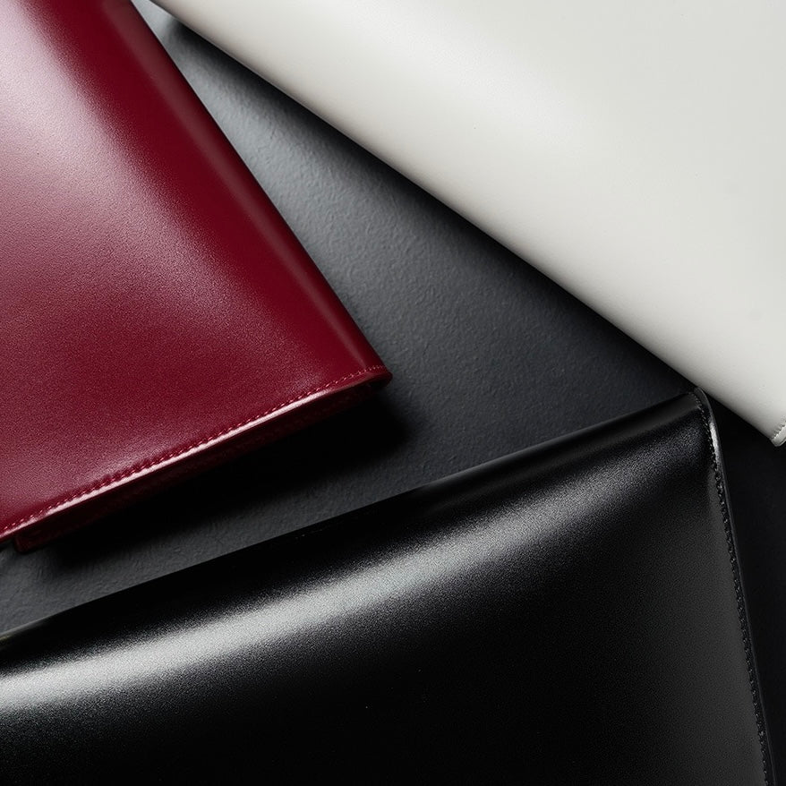 Elegant Genuine Leather Underarm Baguette Bag