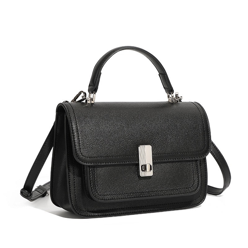 Sophisticated Women's Genuine Leather Commuter Messenger Bag