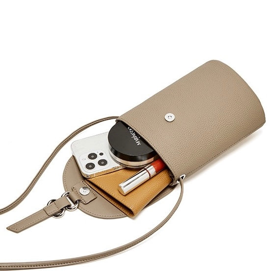 Genuine Leather Mini Crossbody Phone Bag for Women