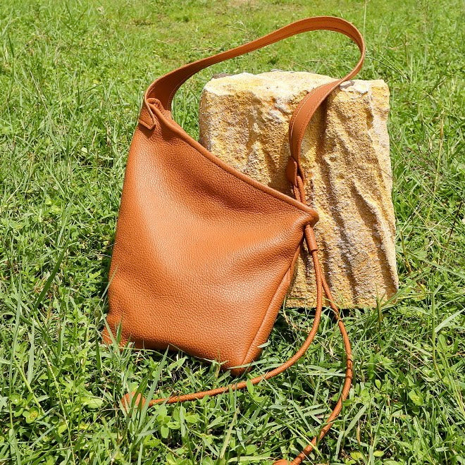 Asymmetric Luxe Slouchy Horn Shoulder Crossbody Bag