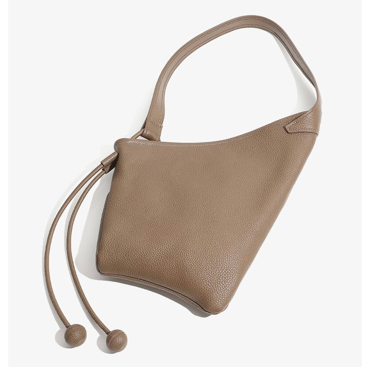 Asymmetric Luxe Slouchy Horn Shoulder Crossbody Bag