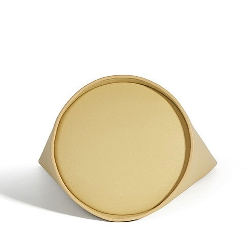 Elegant Women's Genuine Leather Bucket Bag with Adjustable Strap