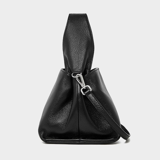 Vintage Elegance: Women's Genuine Leather Top-Grain Shoulder Bag