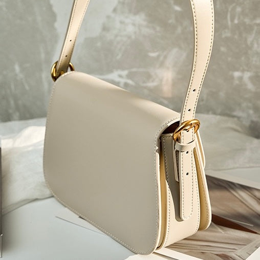 Luxury Minimalist Genuine Leather Crossbody Bag for Women