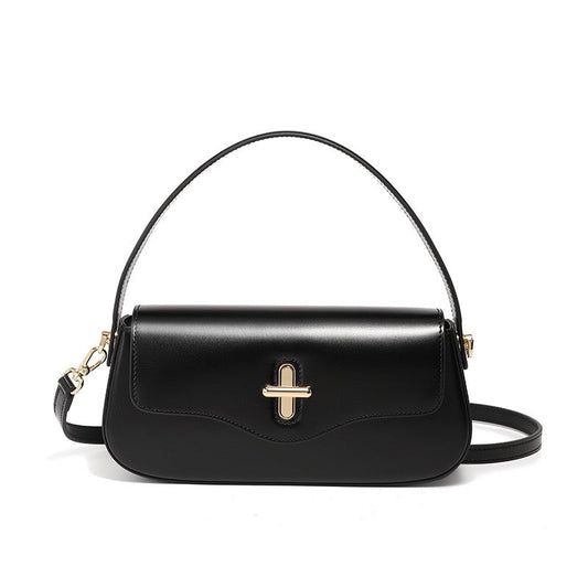 Signature Leather Baguette Bag for the Modern Woman