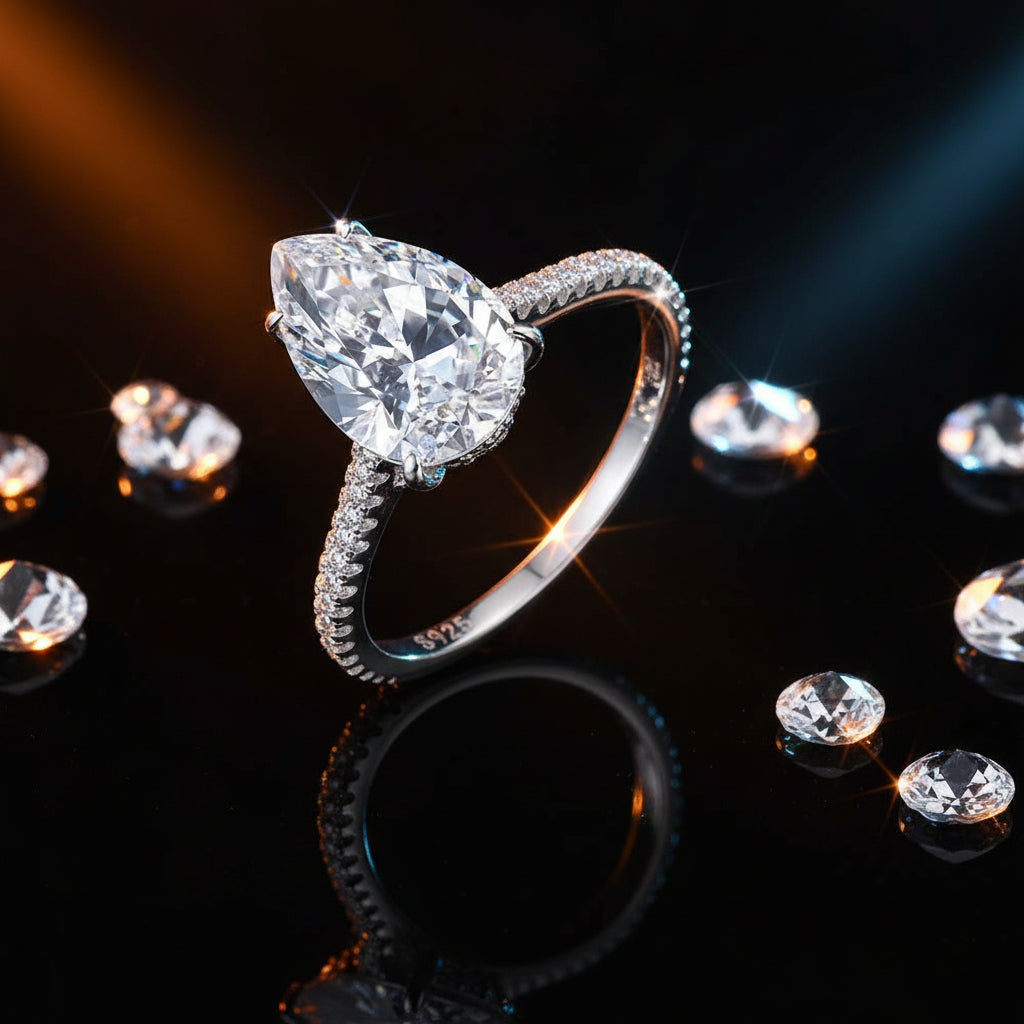 Lucente Aurora – 925 Sterling Silver CZ Ring Velanci