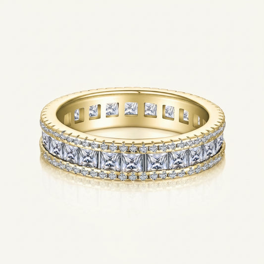 Lumen Ring Aria - Slim Vermeil Womens Ring, 18K Gold Vermeil Over Silver, 4.5mm Band Velanci