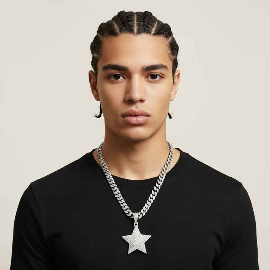 Men’s Cuban Chain Necklace 16mm – Occhio Urbano Layered Street Style Velanci