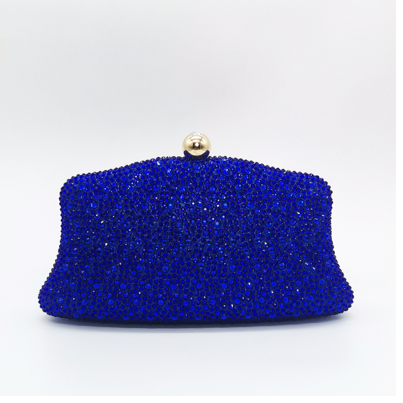 Velanci Paola Luxury Crystal-Embellished Clutch Bag