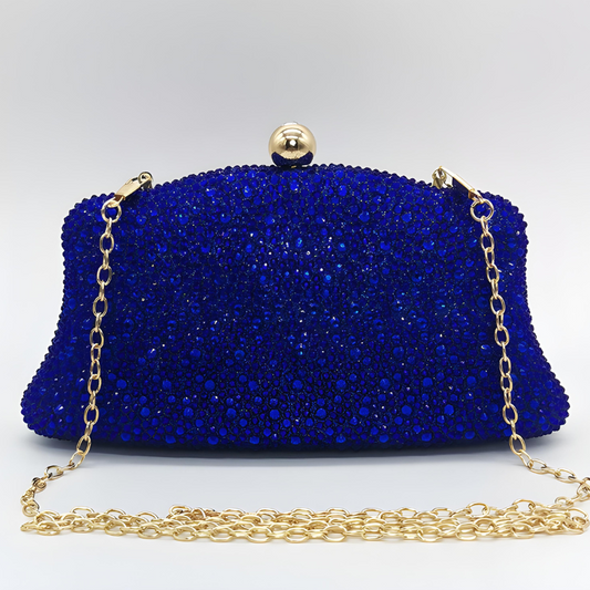 Velanci Paola Luxury Crystal-Embellished Clutch Bag