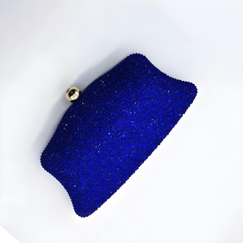 Velanci Paola Luxury Crystal-Embellished Clutch Bag