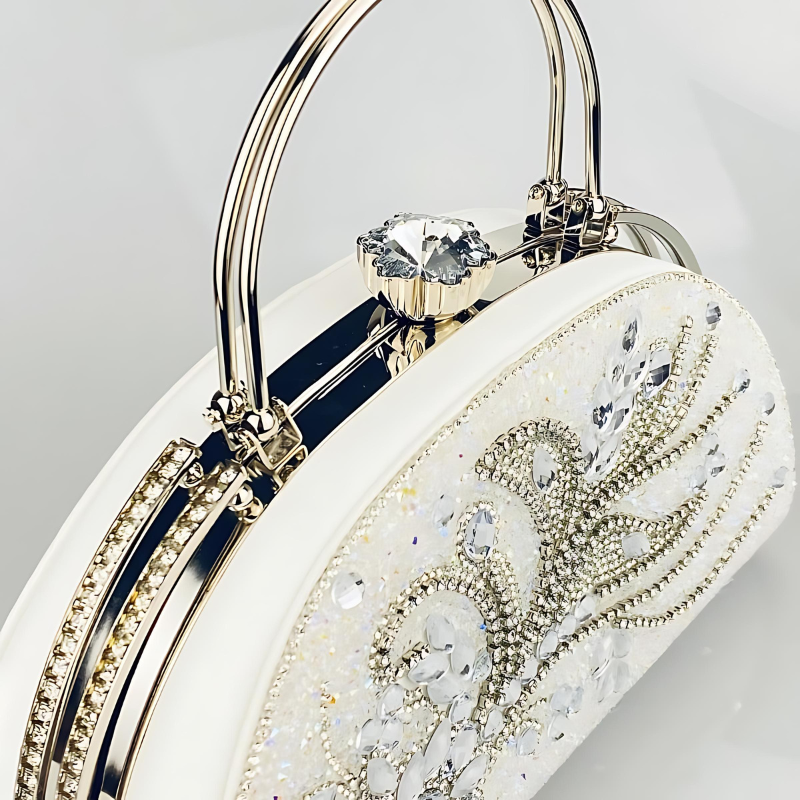 Velanci Natalia Luxe Rhinestone Clutch Bag