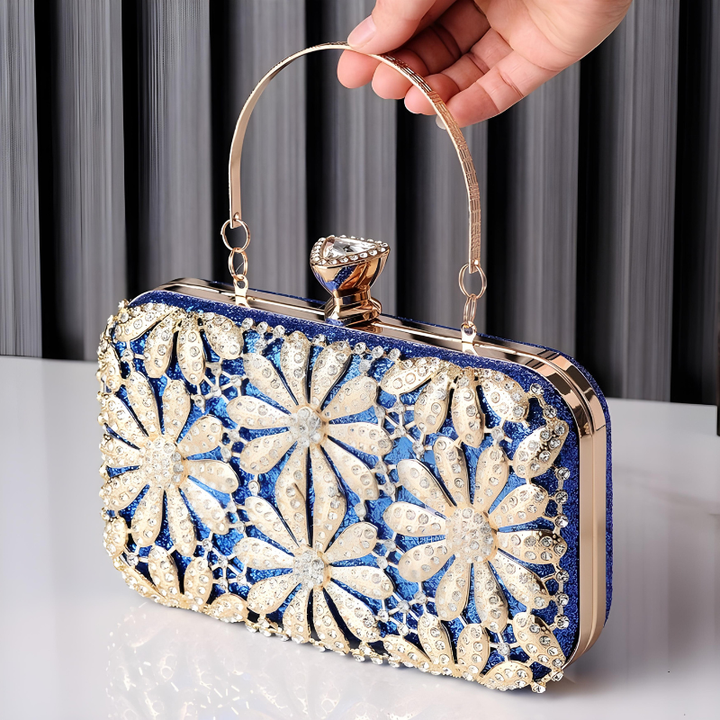 Velanci Leonora Radiant Rhinestone Clutch Bag
