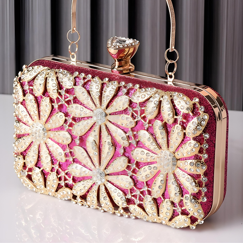 Velanci Leonora Radiant Rhinestone Clutch Bag