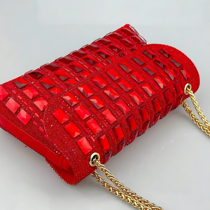 Velanci Serena Gemstones Luxury Clutch Bag