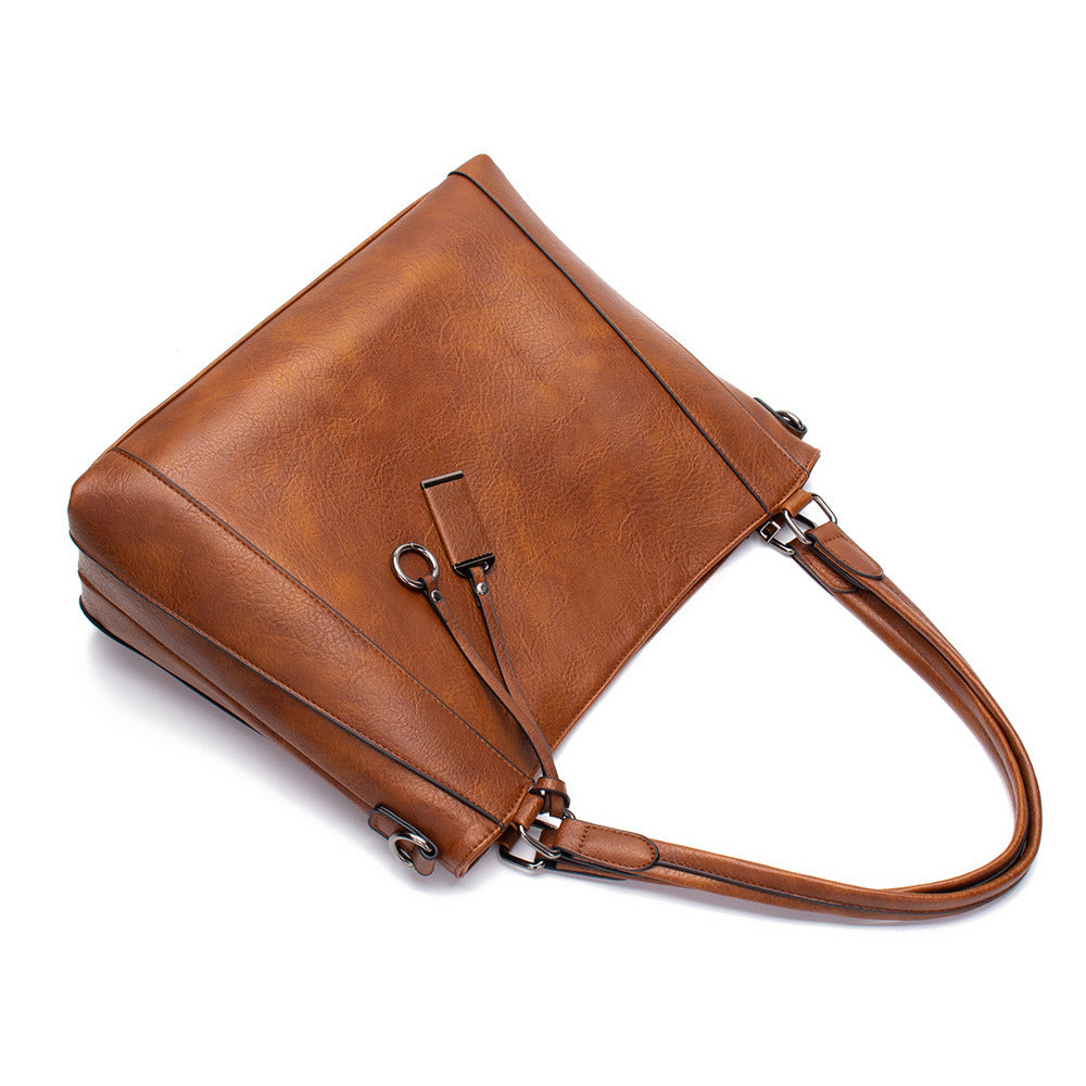Gemma Luxe Leather Shoulder Bag