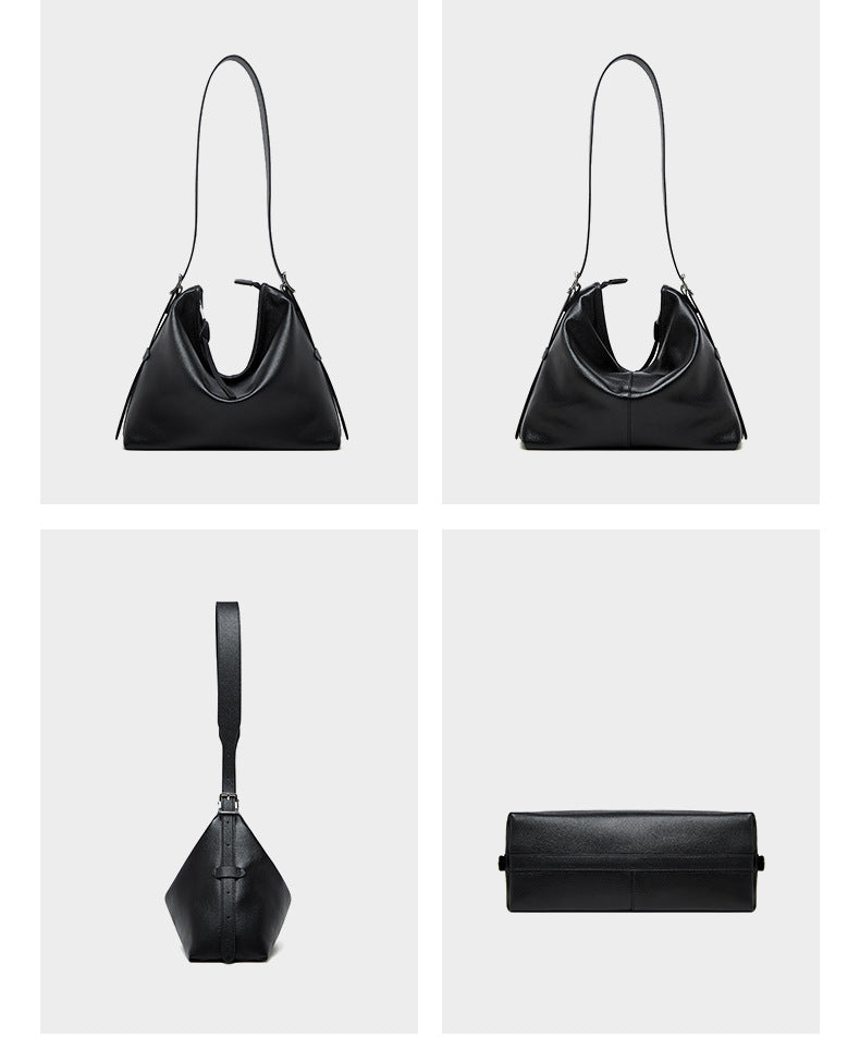 High-End Retro Genuine Leather Shoulder Bag for Women