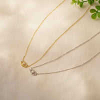 Luminous Eye Necklace Giovanna - Pearl Accent, CZ Pavé, 16-18in Adjustable Chain, 925 Silver, Optional 18K Gold Finish Velanci