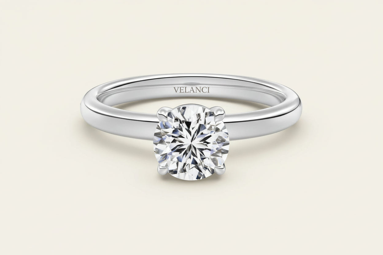 Ring Allegra - 1ct Round-Cut CZ Solitaire Velanci