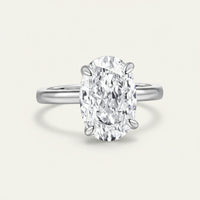 Ring Set Livia - CZ Duo In 925 Sterling Silver, Womens Ring Set With 3mm Aurelia Band And CZ Eternity Velanci