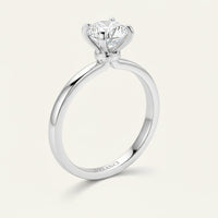 Ring Sofia - Womens Ring Sterling Silver Minimalist Band With 2.0ct Ice-Cut CZ Sparkle Velanci