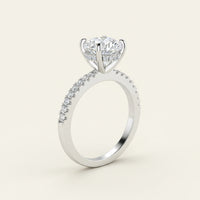 Sterling Silver 4.5ct Solitaire Ring