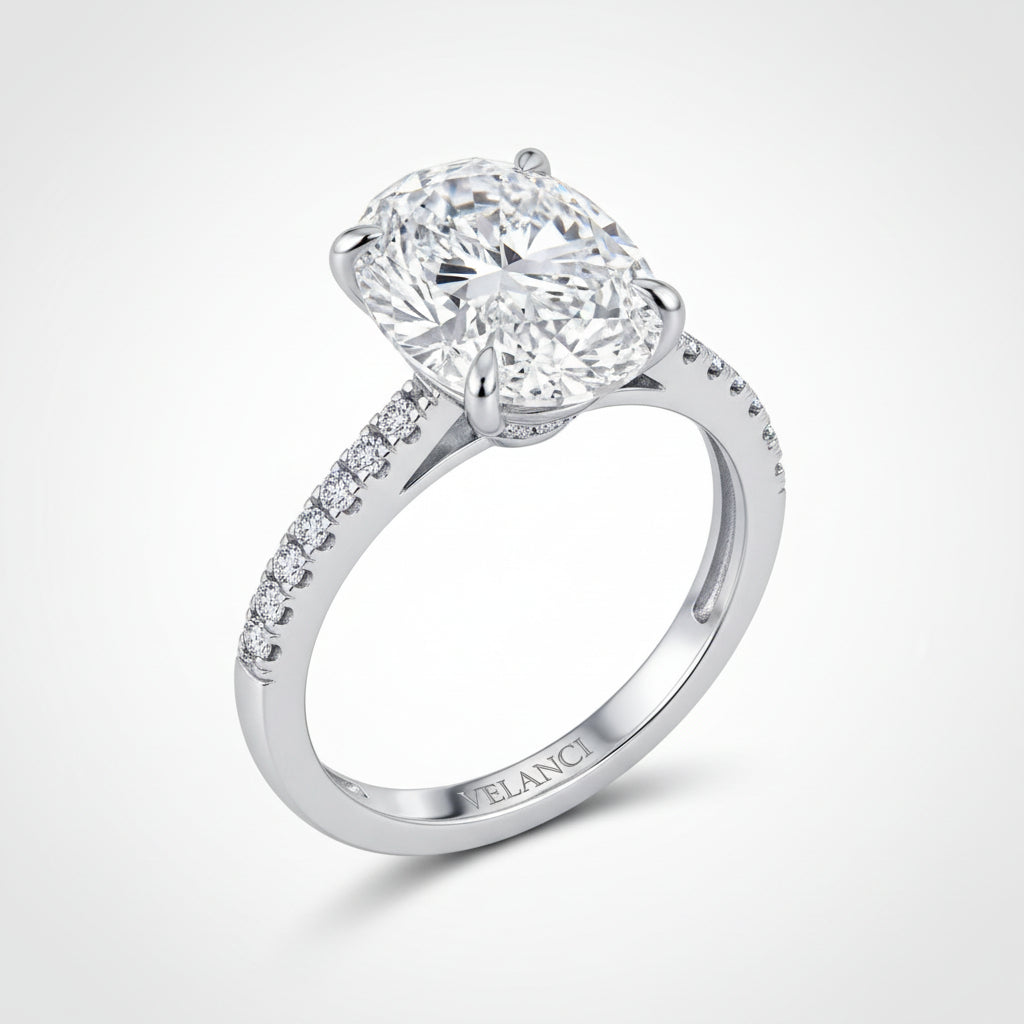 Alessia 5ct Sterling Silver Womens Ring - Solitaire Shine Velanci