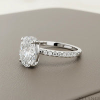 Sterling Silver Mini Oval Ring Alessia | womens rings Velanci