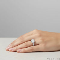 Sterling Silver Mini Oval Ring Alessia | womens rings Velanci