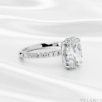 Sterling Silver Mini Oval Ring Alessia | womens rings Velanci