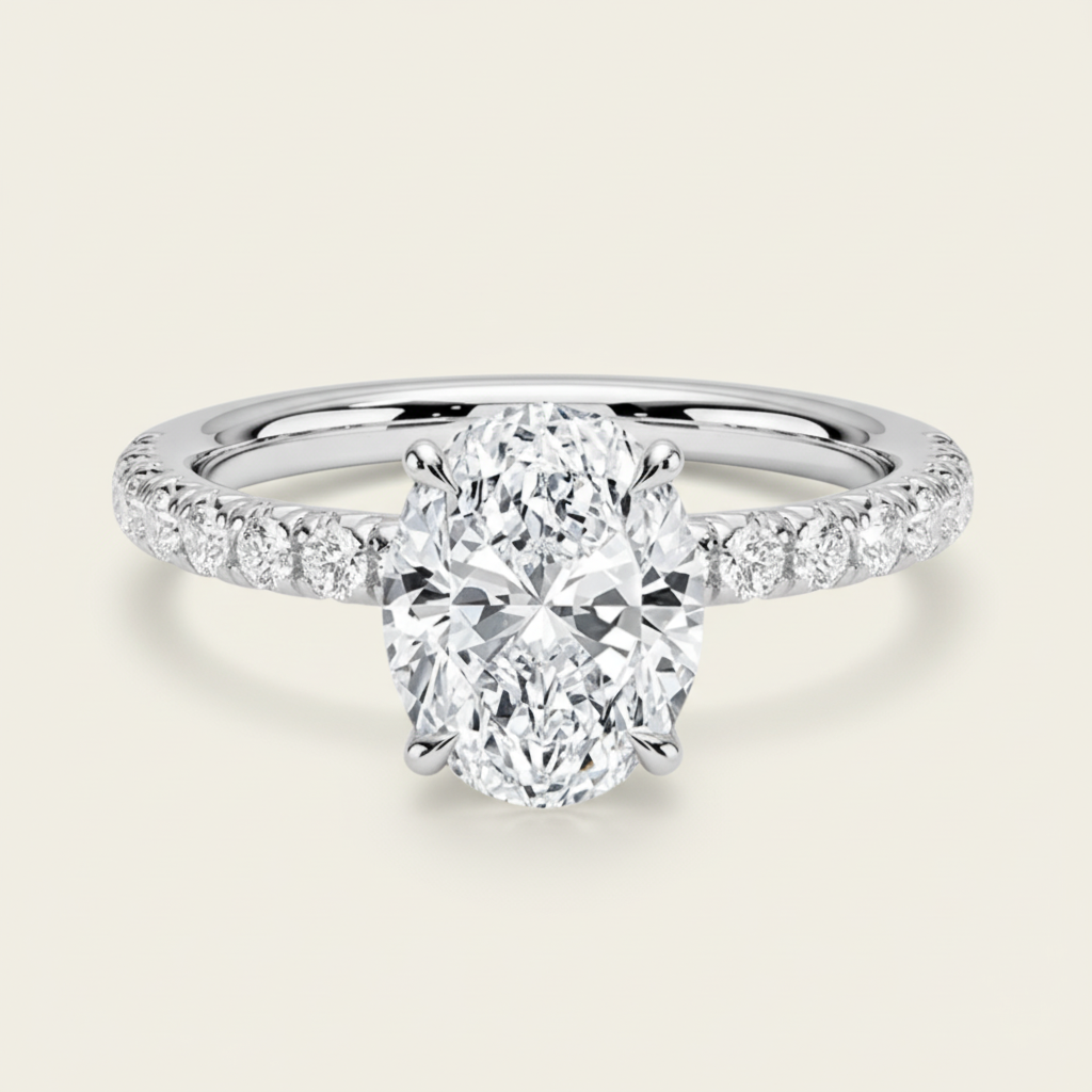 Bianca Sterling Silver Petite Solitaire Ring - Womens Ring Velanci