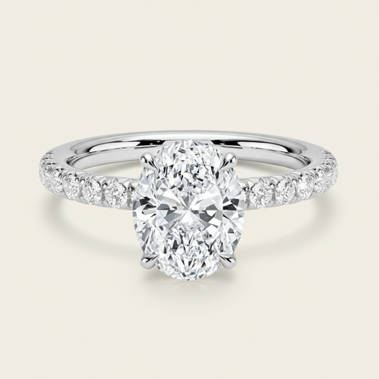 Bianca Sterling Silver Petite Solitaire Ring - Womens Ring Velanci