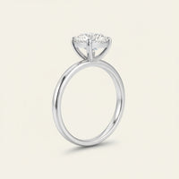 Sterling Silver Ring Alessia - Womens Ring 2Ct CZ Brilliant Solitaire Four-Prong Velanci