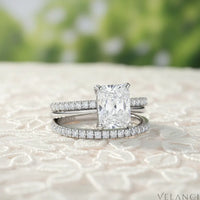 Sterling Silver Ring Wedding Set Alessia Womens Ring Velanci