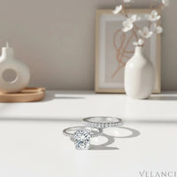Sterling Silver Wedding Ring Set Aurora Velanci