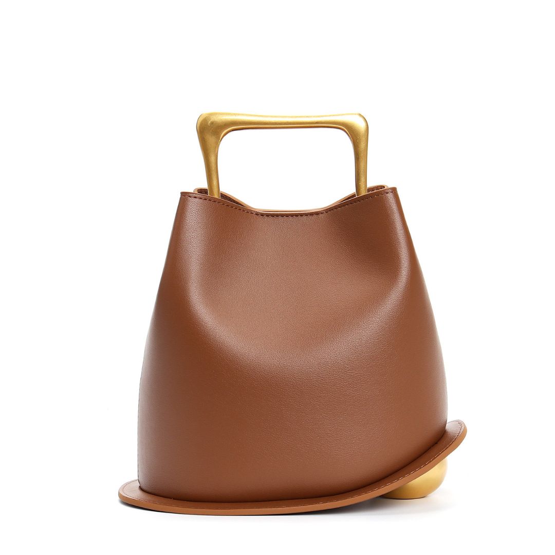 Fleur de Minuit Leather Handbag: Midnight Elegance Unveiled