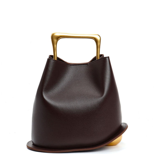 Fleur de Minuit Leather Handbag: Midnight Elegance Unveiled